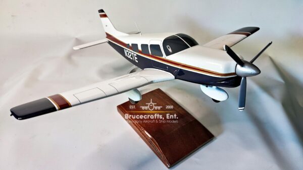 Model of Piper Saratoga II Aircraft with detailed craftsmanship.